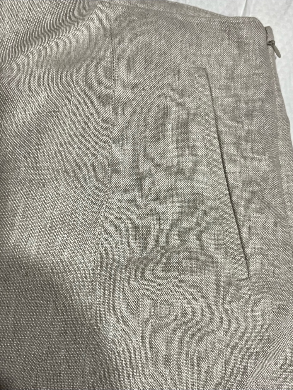 1 STATE Linen Ruffle Hem Shorts - Picture 3 of 6